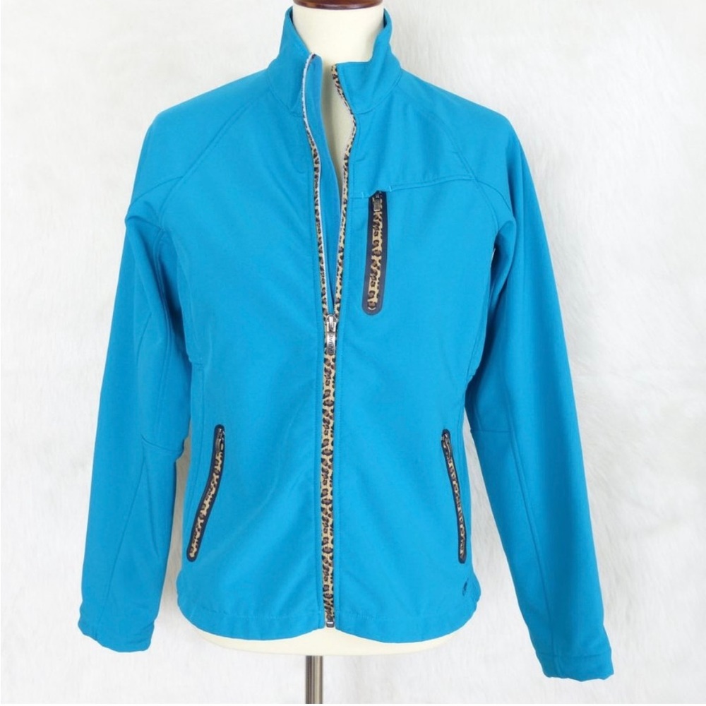 Ariat Turquoise Leopard Swift Soft Shell Jacket